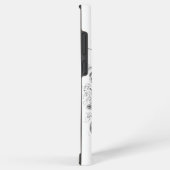 恵比寿 - 漁業と商売の神 (水墨画) SAMSUNG GALAXYケース (右側面)