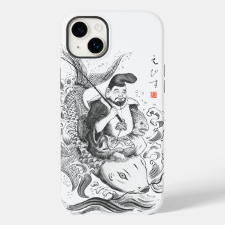 恵比寿 - 釣りと商業の神(墨絵) Case-Mate iPhone 14 PLUSケース