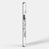 恵比寿 - 釣りと商業の神(墨絵) Case-Mate iPhoneケース (裏面 / 右)