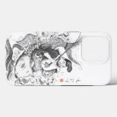 恵比寿 - 釣りと商業の神（墨絵） Case-Mate iPhoneケース (裏面 (横))