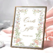 恵華美ビクトリアンみフローラカードとギフトのサイン ポスター