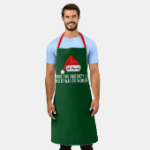 悔いもなくクリスマスいけなに終わる エプロン (着用した状態)