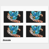 悔い改めなし 長方形シール (シート)