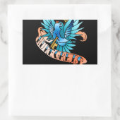 悔い改めなし 長方形シール (バッグ)