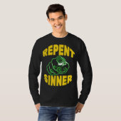 悔い改める罪人 – おもしろい Christian Jesus Bible Tシャツ (正面フル)