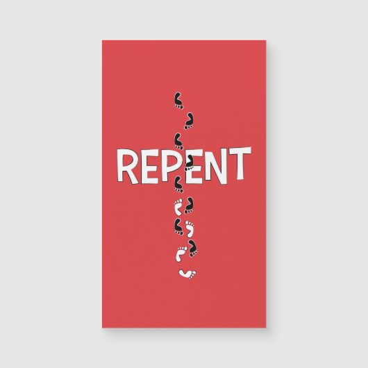 悔い改める足跡の十字 (正面)