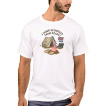 悔やまれるリモートワーカー ダークユーモアTシャツ