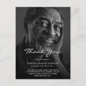 悔やみや弔慰ありがとうカスタムお葬儀写真 ポストカード (正面)