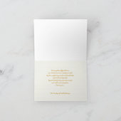 悔やみや弔慰ありがとうノートカード – - Tulip サンキューカード (内部)