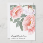 悔やみや弔慰ありがとう死別フローラ写真 サンキューカード (裏面)