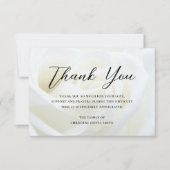 悔やみや弔慰ありがとう葬儀フローラ死別 サンキューカード (正面)