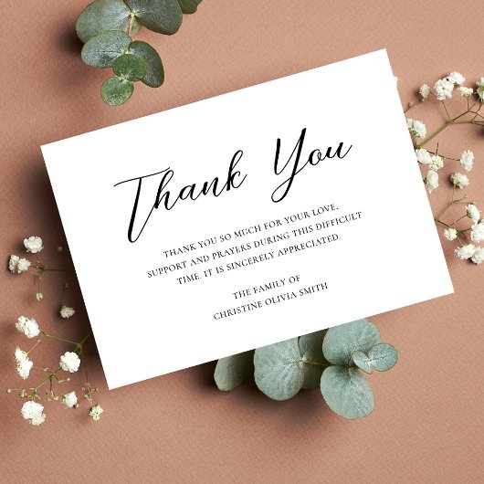 悔やみや弔慰ありがとう葬式ノートカードの死別 サンキューカード