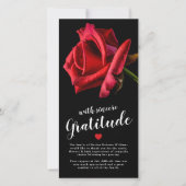 悔やみや弔慰ありがとう | レッドローズ葬儀 サンキューカード (正面)