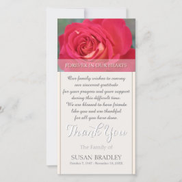 悔やみや弔慰が感謝していしている私達のハートに永久に上がりました サンキューカード