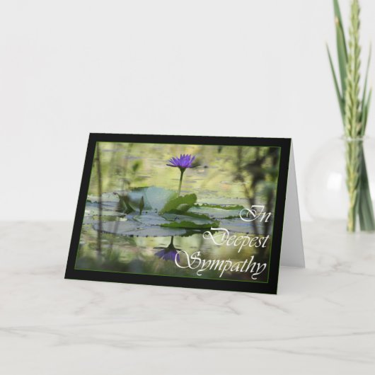 悔やみや弔慰で単に弔意を表す カード (正面)