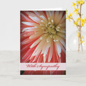 悔やみや弔慰で母を失って カード (黄色い花)