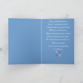 悔やみや弔慰で犬を失った カード (内部)