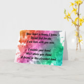 悔やみや弔慰とペットの死 カード (黄色い花)