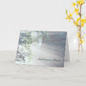 悔やみや弔慰と平和 カード (黄色い花)