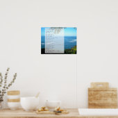 悔やみや弔慰と悲しみの詩 – ハワイ海 ポスター (キッチン)