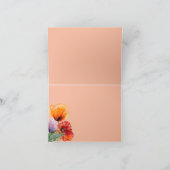 悔やみや弔慰と水彩ポピーの花 カード (内部)