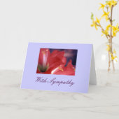 "悔やみや弔慰と" カード (黄色い花)