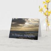 悔やみや弔慰に立って泣くな カード (黄色い花)