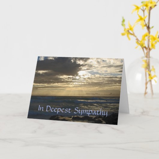 悔やみや弔慰に立って泣くな カード (黄色い花)