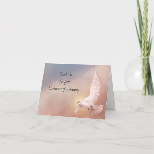 悔やみや弔慰のあなたの表現をありがとう サンキューカード (正面)