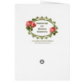 悔やみや弔慰のカトリック教のレクイエムの多くの提供カード (裏面)