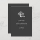 悔やみや弔慰のサンキューカード生命の樹 招待状 (正面/裏面)