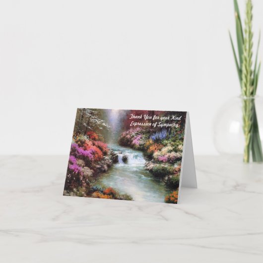 悔やみや弔慰のサンキューカード サンキューカード (正面)