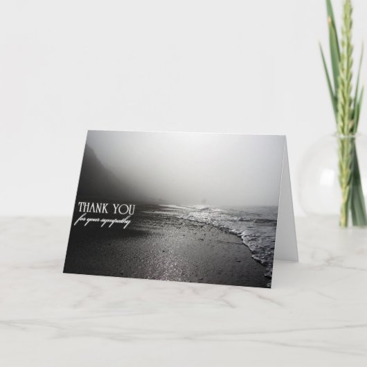 悔やみや弔慰のサンキューカード サンキューカード (正面)