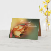 悔やみや弔慰のバラカスタマイズ-任意の大事な行事 カード (黄色い花)