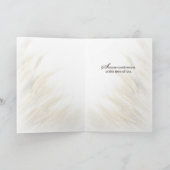 悔やみや弔慰のムギ カード (内部)