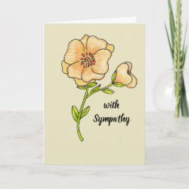 悔やみや弔慰のメッセージカードの黄色を使って カード