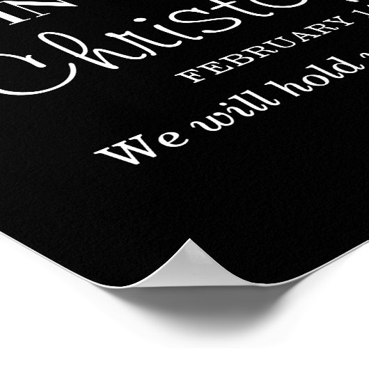 悔やみや弔慰の写真コラージュ愛の記憶の葬儀 ポスター (角)