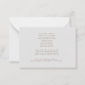 悔やみや弔慰の哀悼感謝していの意フラットノートカード ノートカード (裏面)