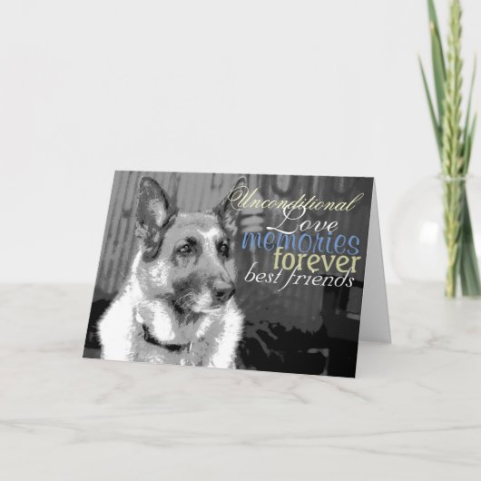 悔やみや弔慰の喪失 カード (正面)