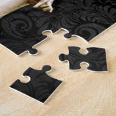 悔やみや弔慰の墓地の記念の悲しみのゴシック様式天使 ジグソーパズル (側面)