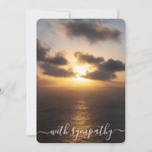 悔やみや弔慰の夕日で海の哀悼の意 (正面)