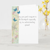 悔やみや弔慰の心からのカスタムなメッセージの空気のような芸術 カード (黄色い花)