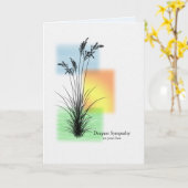 悔やみや弔慰の損失，草 カード (黄色い花)