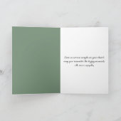 悔やみや弔慰の水の色の川の森 カード (内部)