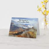 『悔やみや弔慰の父の死』  カード (黄色い花)