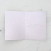 悔やみや弔慰の紛失キャットウォーター色イラストレーションカード カード (内部)