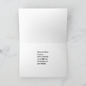 悔やみや弔慰の花束 カード (内部)