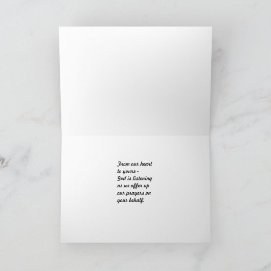 悔やみや弔慰の花束 カード (内部)