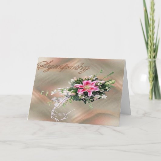 悔やみや弔慰の花束 カード (正面)