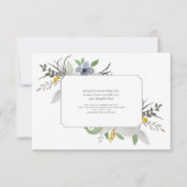 悔やみや弔慰の花柄はNotecard感謝していしています サンキューカード (正面)